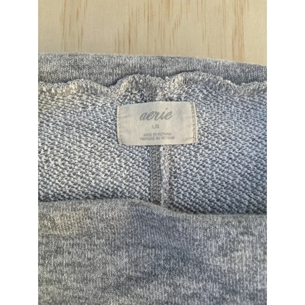 Aerie Sweater Womens Large Gray Cowl Neck Knit‎ Long Sleeve Pullover Cozy